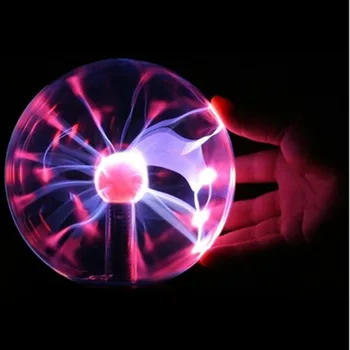 3-Инчов USB Плазмен Балон Электростатическая Сферата на Светлината е Магическа Кристален Лампа Балон Сензорни Прозрачни Настолни Лампи Изображение 2