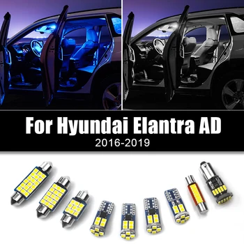 За Hyundai Elantra AD 2016 2017 2018 2019 4 бр. Комплект-Добрият Автомобилни LED Лампи Вътрешни Куполни Лампи За Четене Аксесоари За Багажника