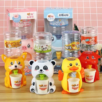 Mini Water Dispenser Dormitory Juice Milk Cartoon Water Pump Toy For Children Gift Simulation Home Decor Охладител За Вода, Детски