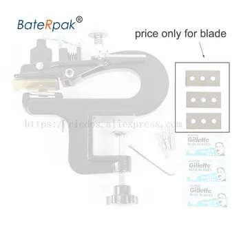 BateRpak Оригинала ER809G/809BP кожен разделительное нож, комплект за почистване на кожата, режещо острие, резервни части за кожевенных инструменти Изображение 2