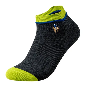 5 Чифта Памучни Мъжки Чорапи От Фина Плетиво На Окото, Летни Дишащи Къси Чорапи За Фитнес Изображение 2