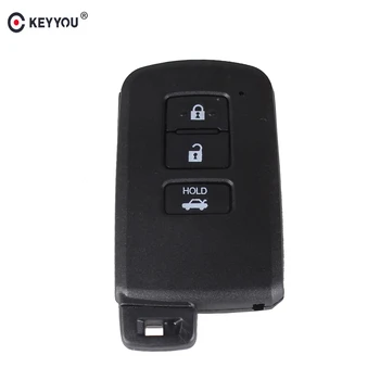 KEYYOU Подмяна на Дистанционно Ключ за Носене с 3 Бутона За Toyota Avalon Camry, RAV4 2012 2013 2014 2015 Смарт-Ключ, Нож и Ключодържател на Кутията