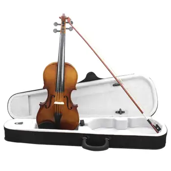 4/4 в пълен размер Професионален Акустична Цигулка Инструмент Violine Geige Anfänger Kinder Studenten Kit Комплект за Начинаещи Деца на Студентите