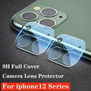 За iPhone 12 Pro Max 12 Mini 3D Пълно Покритие на 9H Закалено Стъкло Екран Фолио, Защитно Фолио За Обектива на Камерата Калъф