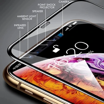 21D Закалено Стъкло За iphone 11 Pro Max X XR XS Защитно фолио за екран за iPhone 12 13 mini 12pro 13pro Max SE 2020 6 7 8 Plus Стъкло Изображение 2
