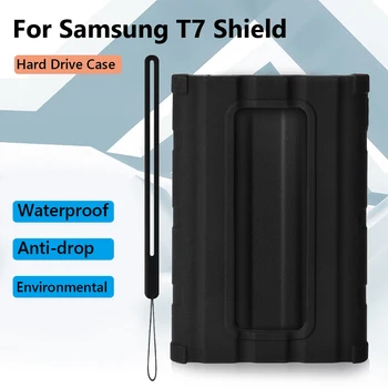 Силиконов Защитен Калъф SSD Ръкав Кожата на Твърд Диск на Твърдия Диск Защитен Калъф за Samsung T7 Щит SSD Ръкав Обвивка Аксесоар Изображение 2