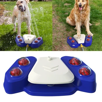 Спринклерни Играчка за кучета На Открито, лятна баня, спрей за крака, автоматичен чешма, диспенсер за вода, а за кучета