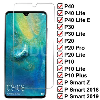 9H Пълно Покритие От Закалено Стъкло За Huawei P30 P40 Lite P Smart Z 2019 Защитно Фолио За Екрана Huawei P20 Pro P10 Lite Plus Стъклена Филм