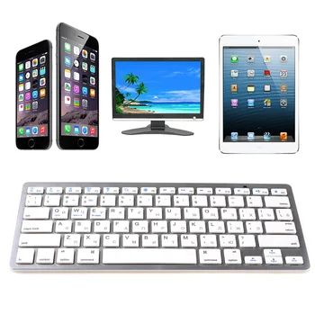 kemile Руски Език Безжична клавиатура Bluetooth 3,0 за iPad Bluetooth клавиатура за iPad 3 4 система IOS клавиатура Apple Изображение 2