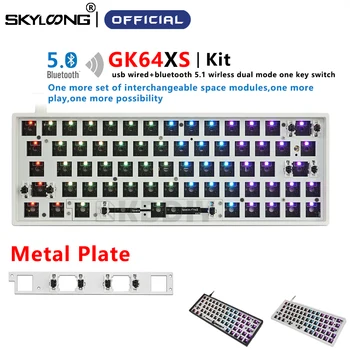 SKYLOONG GK64 GK64XS GK64X 64 Клавишите С Възможност за гореща замяна Механична Клавиатура На поръчка САМ Kit Разделени Интервал RGB Подсветката IP6X Win/Mac SK64