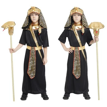 Umorden/Детски костюм на Краля на Пурима на Хелоуин, Фантазия на Фараона на Египет, Cosplay, Детска Египетски традиционни дрехи За момчета