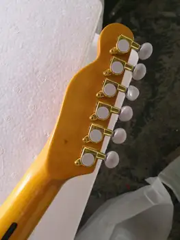 actory custom Нова електрическа китара Tl с кленов брачните и корпус в тигровую ивица. твърди куче версия на маркови китари tl Изображение 2