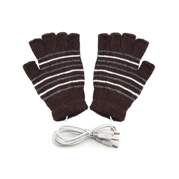 Ръкавици С Топъл захранването от USB 5V Зимните Топлинни Уреди За Ръце Миещи Ръкавици С Електрически Отопляеми Черен /Кафяв