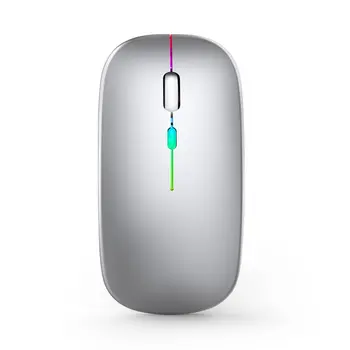 Безжична Мишка с Bluetooth 2,4 G Тиха Детска Мишка за Лаптоп, Геймерская Акумулаторна Мишката, за Компютър, 4 Бутона, Високоскоростен Mause Изображение 2