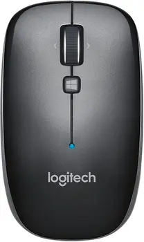 Logitech M557 Bluetooth Мишка – безжична мишка с 1 година на батерията, превъртате от страна в страна и възможност за използване на дясната или на лявата ръка с
