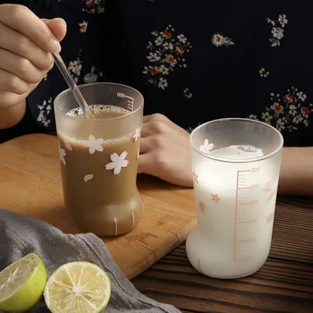 Творческа мультяшная чаша, благородна купата за мляко, сладка котешка стъбло, стъклена чаша за вода