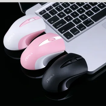 1600 точки на един инч от Розовата Компютърна Мишка Безжична Мишка Безжична Момиче Сладко Мишка Оптична Мишка Модни Мишка за Лаптоп Изображение 2