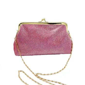 Модни Лъскава Сверкающая мини-малка чанта, дамска чанта-месинджър, малки чанти за рамо с веригата, чанти bolsa feminina, чанти-20 Изображение 2