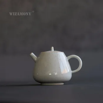 WIZAMONY чай саксия с Трева и Дървена Глазура 130 мл Керамика Изкуството на Тай Китайски Чай от Порцелан Т Глина Антикварен Чайник, Посуда За Напитки