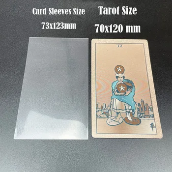 80шт 73x123mm прозрачни Матови карта ръкави за карти Таро ръкав на притежателя на защитник игра на кутията магьоснически принадлежности астрология