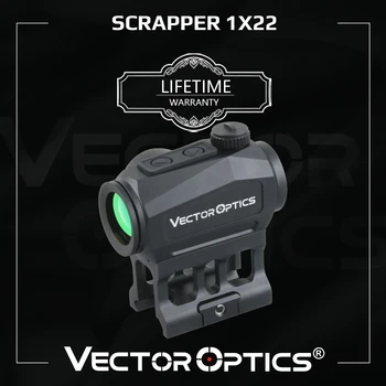 Vector Optics Scrapper 1x22 Червен Точков Мерник 1/3 Долния свидетел IP67 Водоустойчив С Функция-Сензор за Движение За Тактически Лов