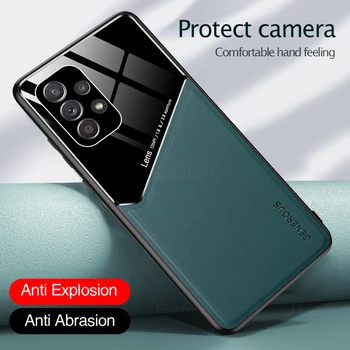 Магнитен кожен калъф за мобилен телефон Samsung Galaxy A32 5G устойчив на удари защитен калъф за samsung galaxi a 32 32a 4G 5G coupe