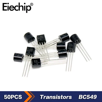 50ШТ NPN Транзистори BC549 30V 0.1 A Триод Нови оригинални чипове електронни компоненти