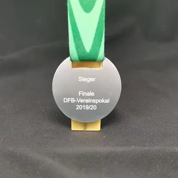 Медал на шампионската DFB-Pokal Медал шампиони на първа Бундеслига Златна метална медал на Копие колекции фенове Изображение 2