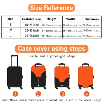 Пътен Еластичен Защитен Калъф За съхранение на багаж, Модерен Калъф за куфар, Подходящ за 18 