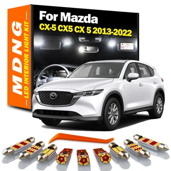 MDNG 11 бр. Canbus LED Комплект за Осветление на интериора за Mazda CX-5 CX5 CX 5 2013-2015 2016 2017 2018 2019 2020 2021 2022 Автомобилни Led Лампи