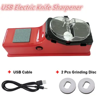 Професионален USB Електрически Воденичен Камък За Ножове, Острилка За Ножици, Регулируем Острилка За Кухненски Ножове, Заточване на Инструмента