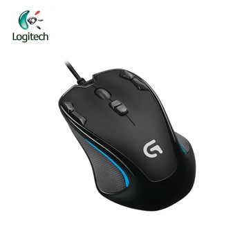 Logitech G300S Жичен Детска Мишка За лаптоп Gamer Mouse 2500 dpi Оптична Акумулаторна Програмируеми Бутона Подкрепа на Официалния Тест