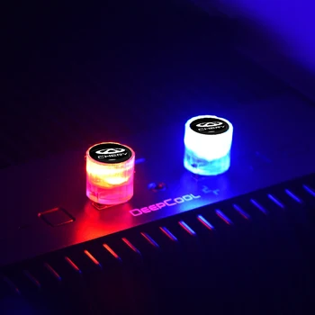 Автомобилна Мини USB LED Цветна Неонова Цветна С Лампа За Jeep Renegade Patriot Cherokee, Wrangler Compass Аксесоари С Логото на Изображение 2