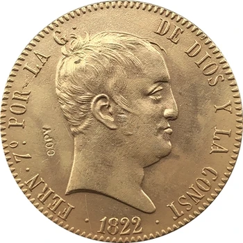 24 - Каратово позлатените 1822 Испания 320 реала - копие от монети Фернандо VII
