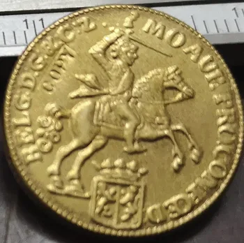 1762 Холандската Република (Гелдерланд) 7 златни гулдена Копие на Рядка монета