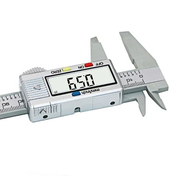 6 инча Цифрова Calipers 0-150 мм LCD електронен штангенциркуль от Въглеродни Влакна, измервателни инструменти за измерване на височина, инструменти, микрометър Изображение 2