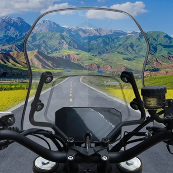 Мотоциклет Цевье Лост За Управление на Мотоциклети Цевье с Прозрачна Предна Предното Стъкло Модификация на Предното Стъкло Аксесоари ЗА Loncin voge 500AC