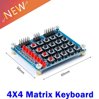 4X4 Матрица Клавиатура За Arduino Модул Масив 16 Клавиши, Бутони Tastatur Ключ Клавиатура Панел 4*4 Tasten 8 Led Аксесоар САМ Kit