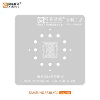 Amaoe BGA Шаблони За Реболлинга За Samsung A21S 3830 CPU Лидице Кацане на Окото 3830 XG0 CPU Стоманена Мрежа Изображение 2