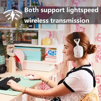Оригиналната Безжична Детска мишка Logitech G Wireless Gaming Comb G435 SE G304 SE Безжична мишка Lightspeed и Bluetooth-слушалки За PC/PS4/PS5 И Т.н Изображение 2