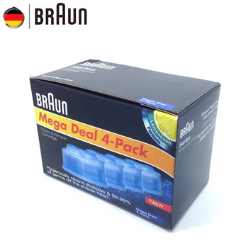 Касета Braun Clean & Renew за електрически самобръсначки Bruan с автоматично център почистване Премахва щетину и микроби с бритвенной глави