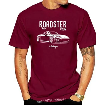 Нова мъжка тениска Roadster crew. MX5 Miata (NC) Унисекс Тениска дамска Тениска тениска топ