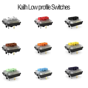 kailh нископрофилен преминете half high-тънки RGB Ключове За Механична Геймърска клавиатура С подсветка кафяв бял син червен
