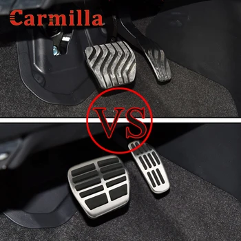 Автомобилни Педали Carmilla от неръждаема Стомана за Капака НА Педала за Renault Samsung QM6 Koleos 2017-2020 Kadjar 2016-2020 Аксесоари Изображение 2
