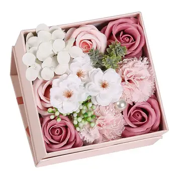 Подарък Кутия Цвете собственоръчно Сапун DIY За Рожден Ден, Годишнина от Сватба на Деня на Майката, Деня на Свети Валентин