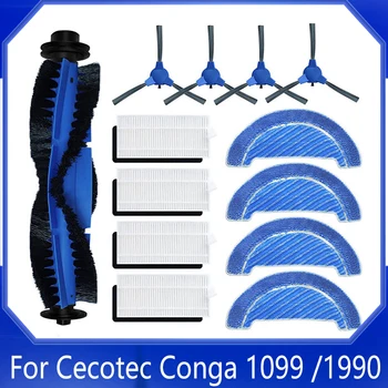 За Cecotec Conga 1099/90 Свързан Робот-Прахосмукачка Hepa Филтър Основна Странична Четка За Въже Парцал Резервни Части, Аксесоари
