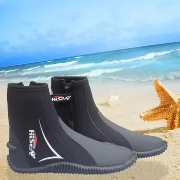 Гмуркане Обувки Водни Спортове Неопрен Ботуши от 5 мм Неопрен Гмуркане Море Изображение 2