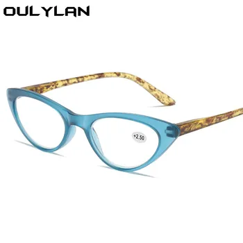 Oulylan + 1,0 1,5 2,0 до 4,0 от Очила За Четене Дамска Мода Котешко Око Очила за Далекогледство Оптични Компютърни Очила по Рецепта