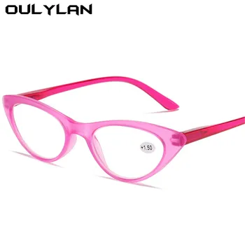 Oulylan + 1,0 1,5 2,0 до 4,0 от Очила За Четене Дамска Мода Котешко Око Очила за Далекогледство Оптични Компютърни Очила по Рецепта Изображение 2