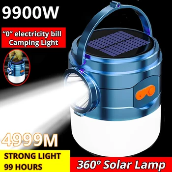 Висока Мощност На Слънчевата Външна Аварийно Външна Лампа, Акумулаторна Батерия Кемпинговый Фенер Палатка Подвесное Осветление За Водоустойчиви Фенерче